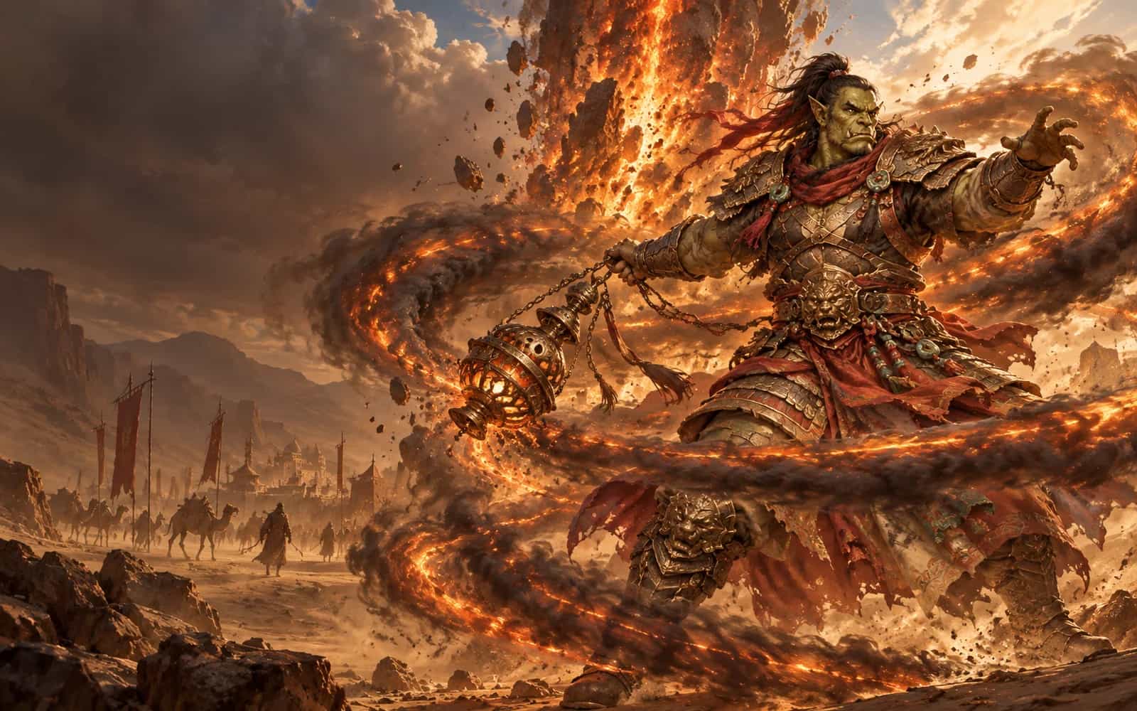 Key art: a Ashwarden fighting with a censer.