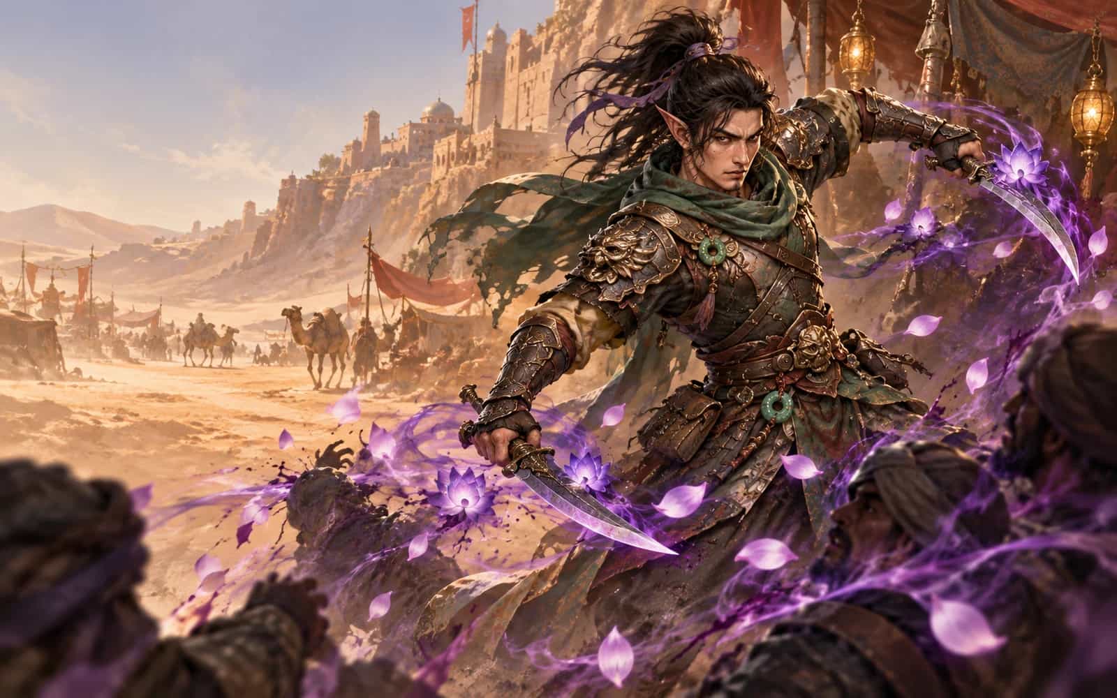 Key art: a Nightblade fighting with a daggers.