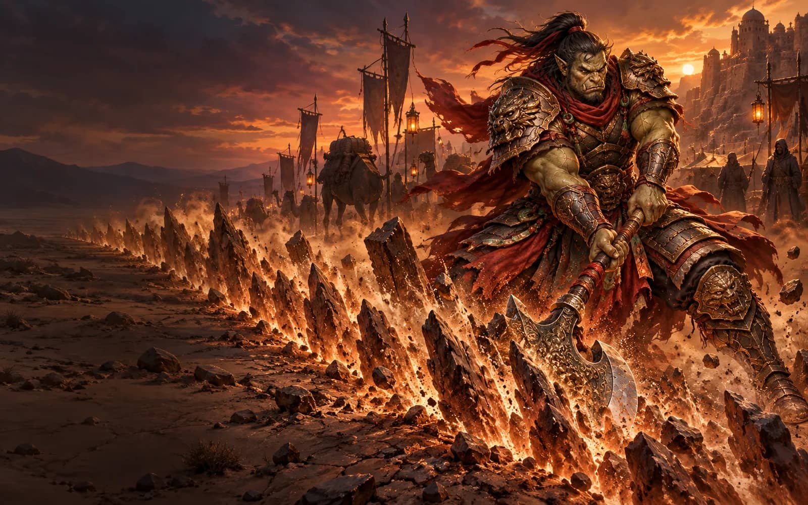 Key art: a Ravager fighting with a greataxe.