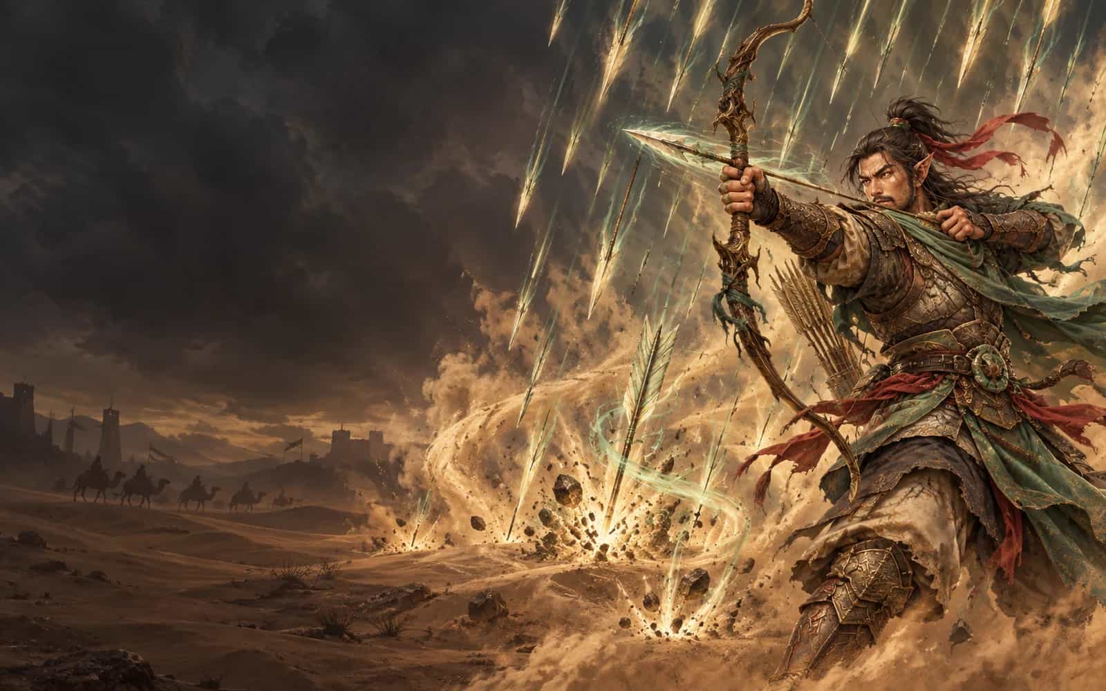 Key art: a Windarcher fighting with a bow.