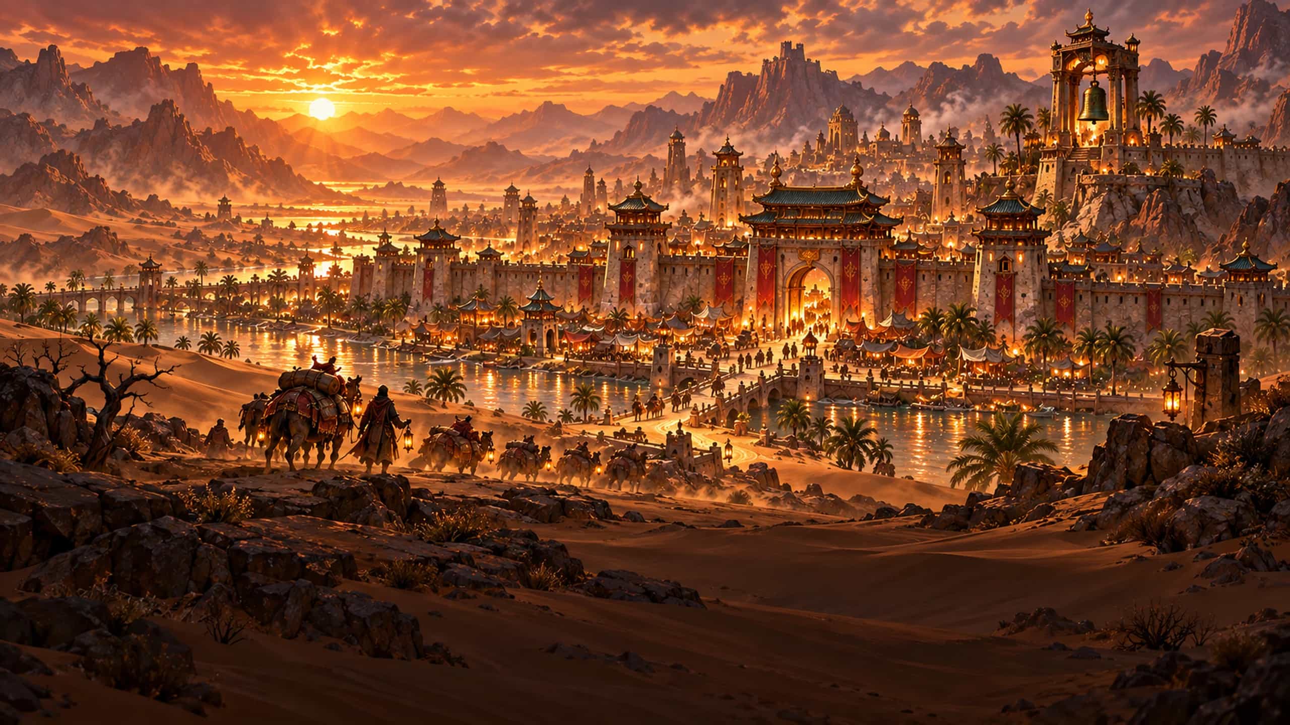 Loading-screen art of Amber Gate.