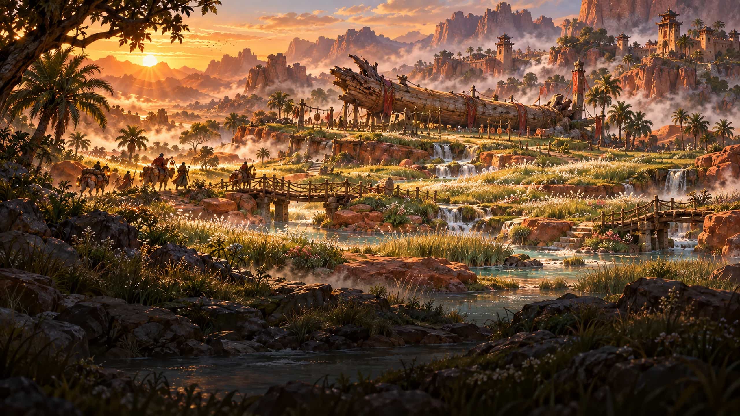 Loading-screen art of Dewgrass Meadow.